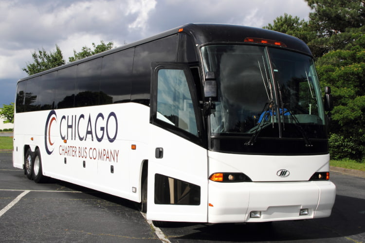 chicago charter bus company bus image